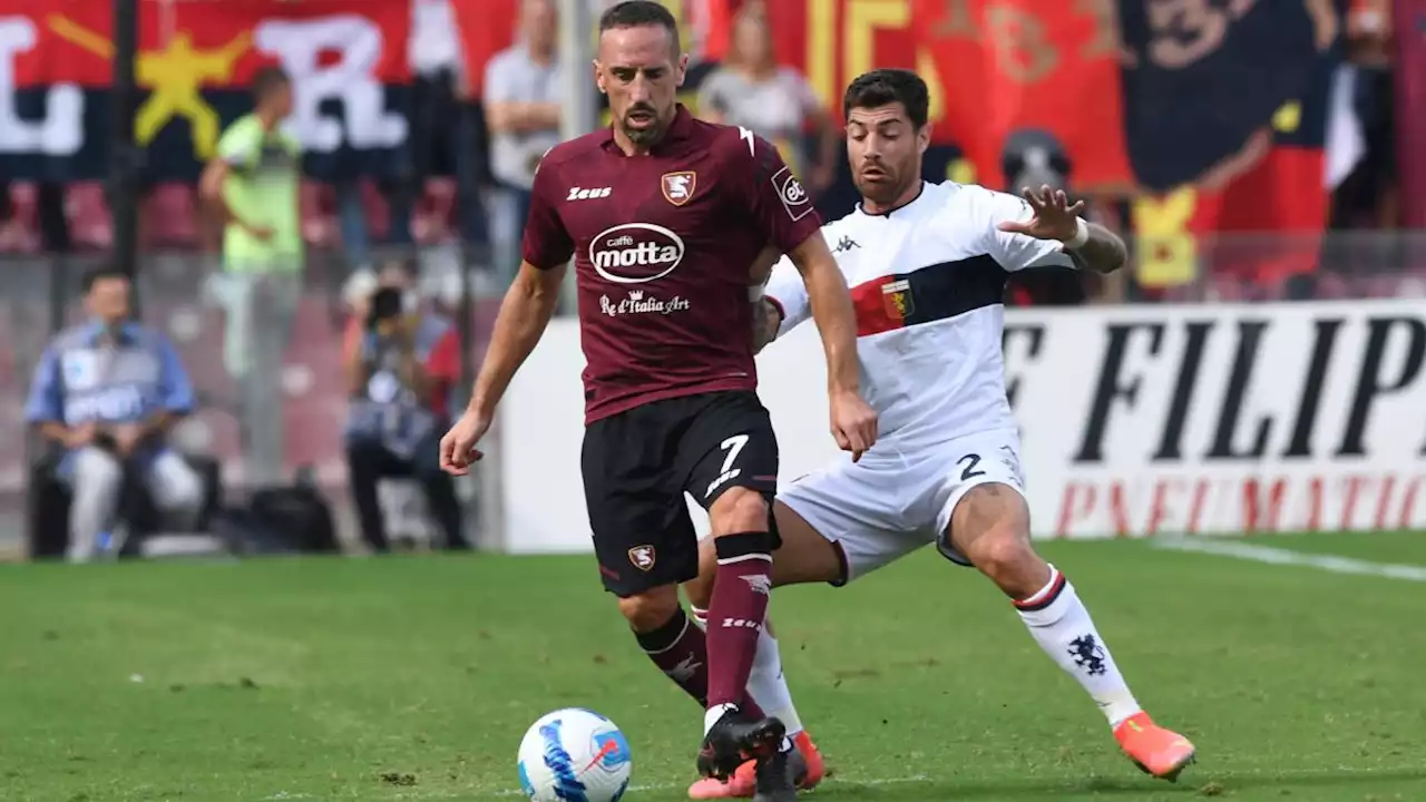 Serie A : l'émotion de Franck Ribéry devant les fans de la Salernitana