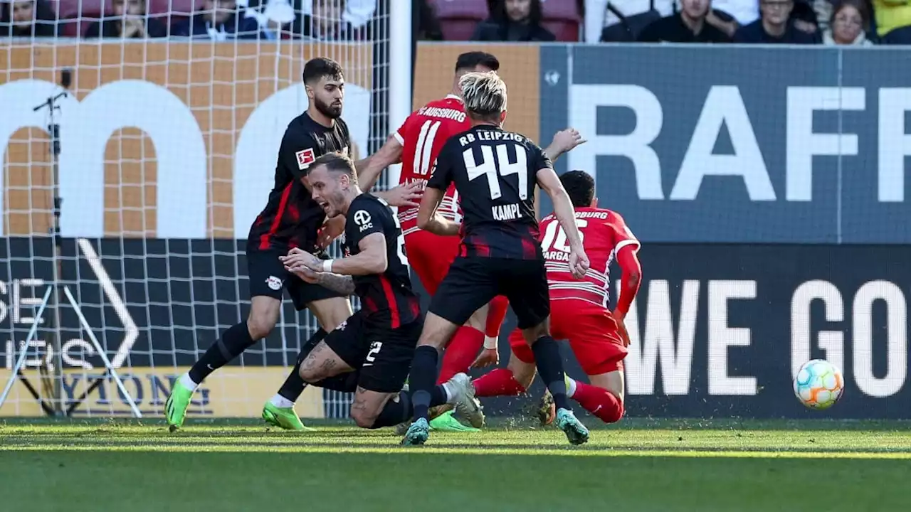 Augsburg verspielt 3:0 gegen lange schläfriges Leipzig