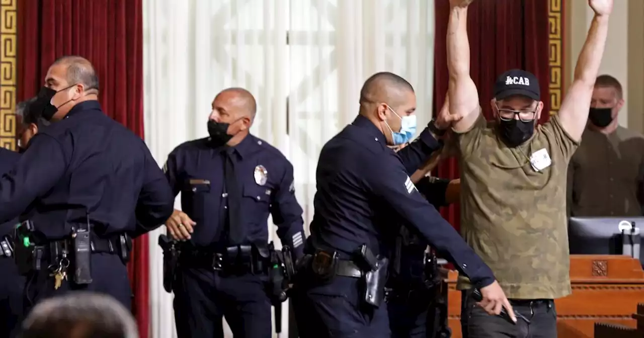 City attorney files charges against protesters who disrupted L.A. City Council meeting