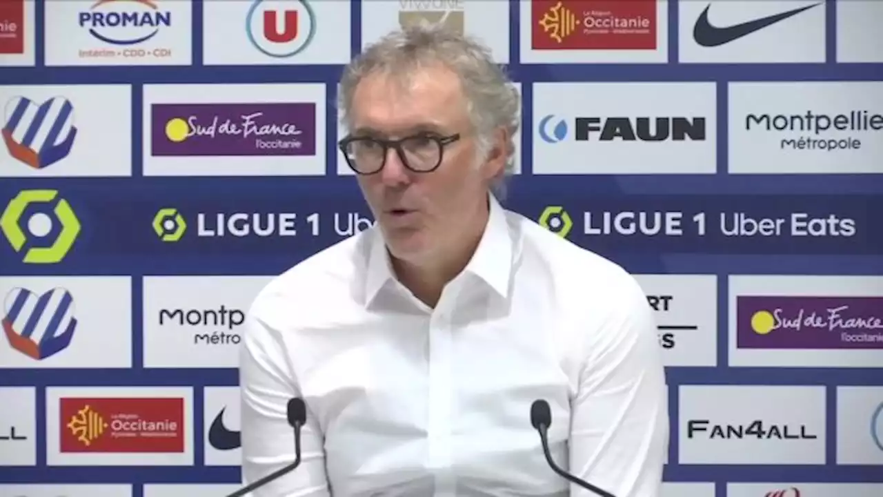 Laurent Blanc (OL) n'a pas compris le carton rouge de Diomandé à Montpellier