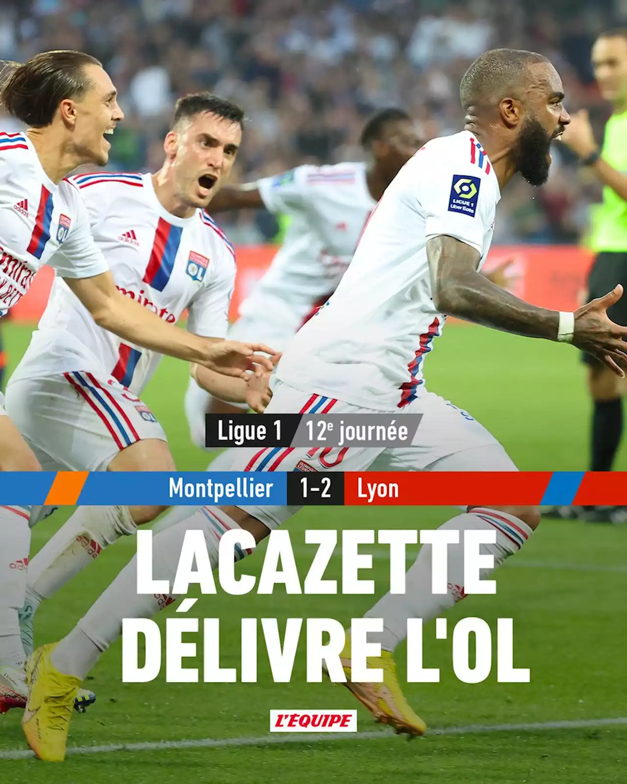 Montpellier 1-2 OL, Ligue 1 Uber Eats, résultat et résumé du match (22/10/2022)