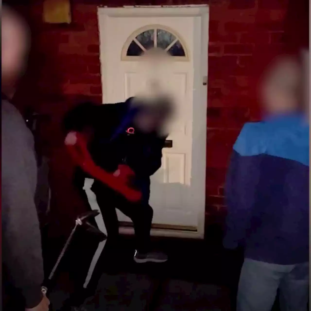 Suspected drug dealer's family wakes up to police smashing their door in