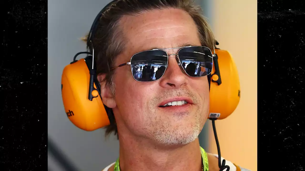 Brad Pitt Attends Formula 1 United States Grand Prix in Texas