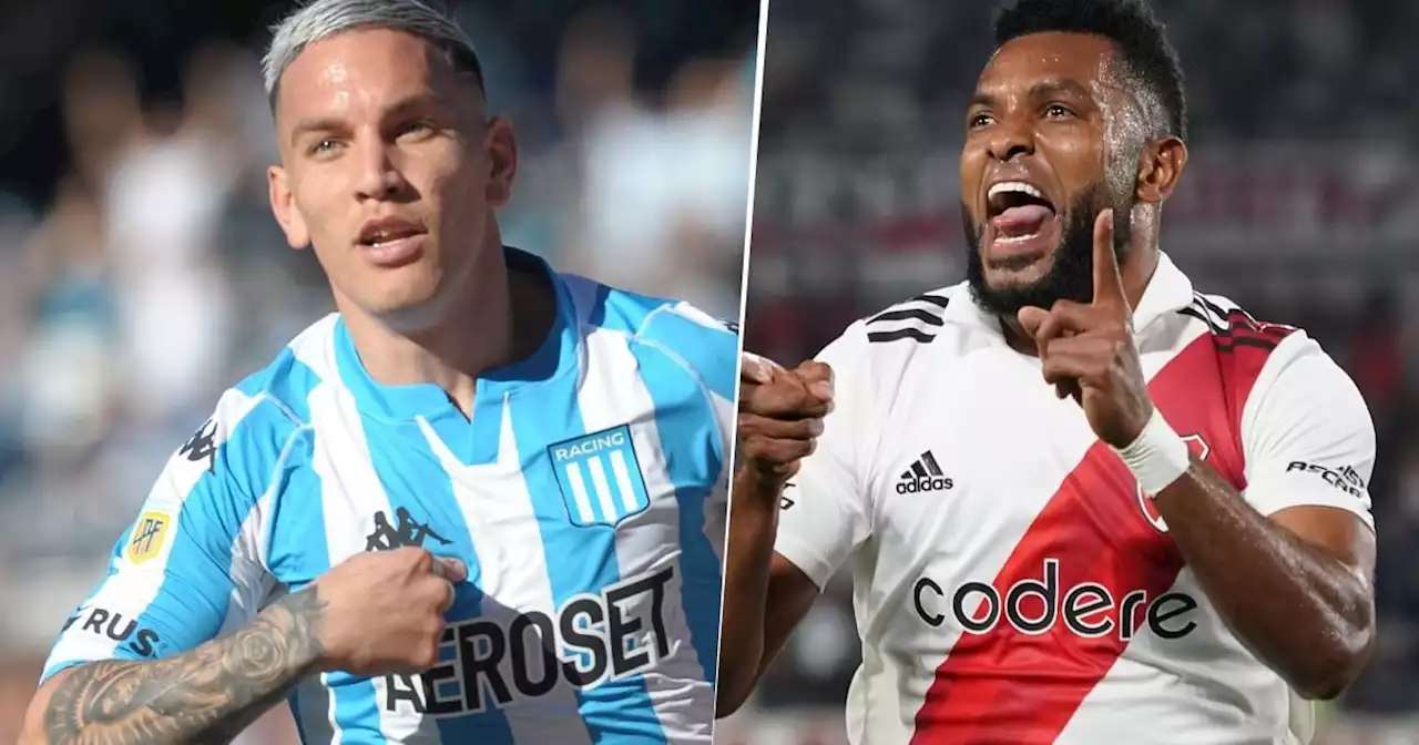 Racing - River: hora, TV y posibles formaciones