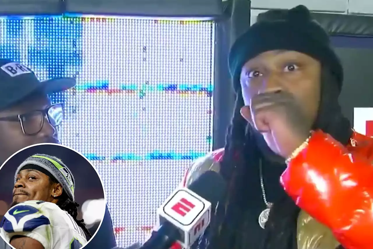 Marshawn Lynch quickly regrets f-bomb on ESPN — then curses again