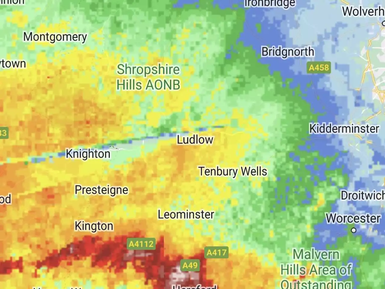 Heavy rain and lightning expected for Shropshire as Met Office issues 25-hour thunderstorm warning for England and Wales