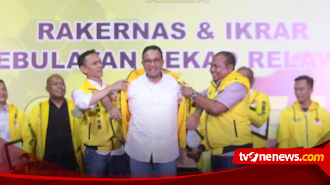 Deklarasi Relawan Go-Anies Dukung Anies Baswedan Presiden 2024 Dihadiri Politisi Golkar