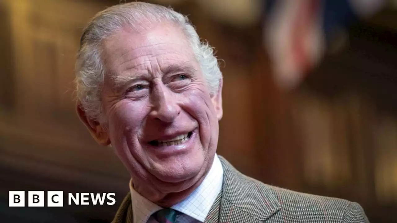 Protestors throw pies on King Charles waxwork