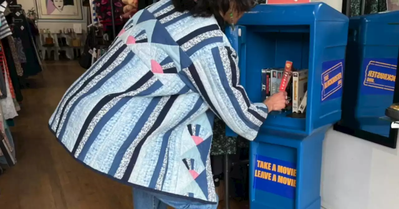 Free Blockbuster dispensers are popping up all over Colorado, lending out free VHS tapes