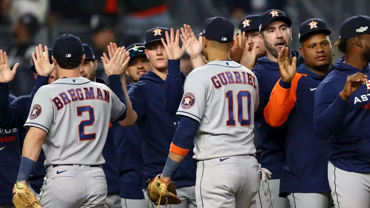 Game 4 begins as Astros look for a sweep against the Yankees