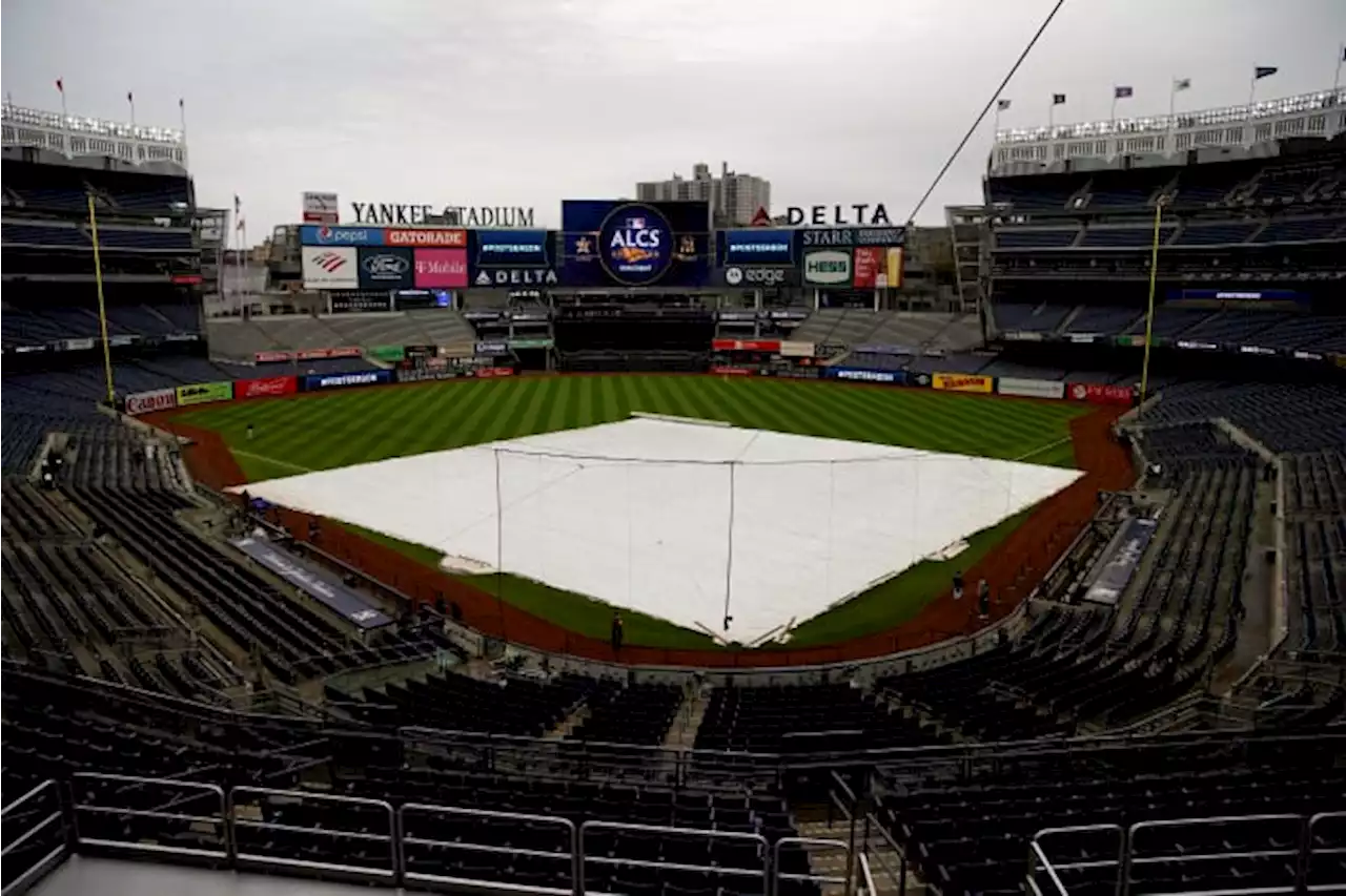 ALCS Game 4 between Astros, Yanks delayed by threat of rain