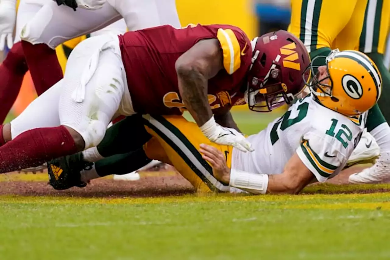 Aaron Rodgers, Packers lose to Commanders, drop 3rd in a row