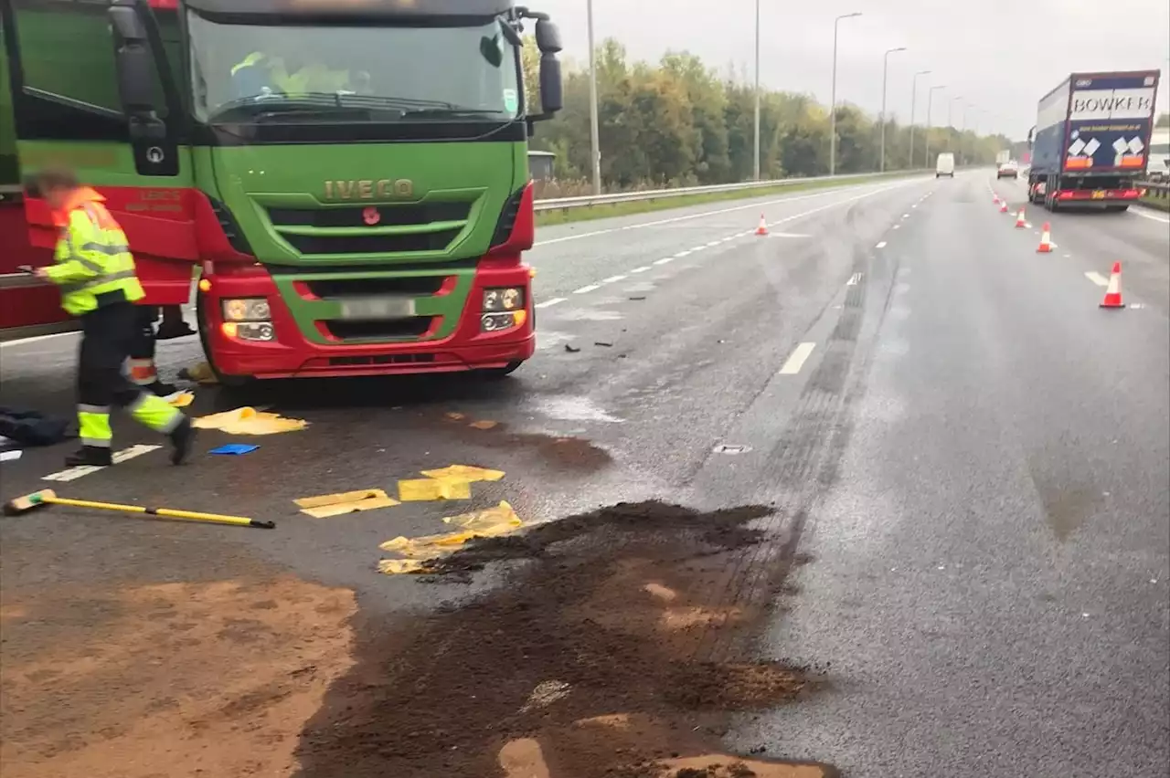 Live updates as diesel spillage causes traffic chaos on West Yorkshire motorway