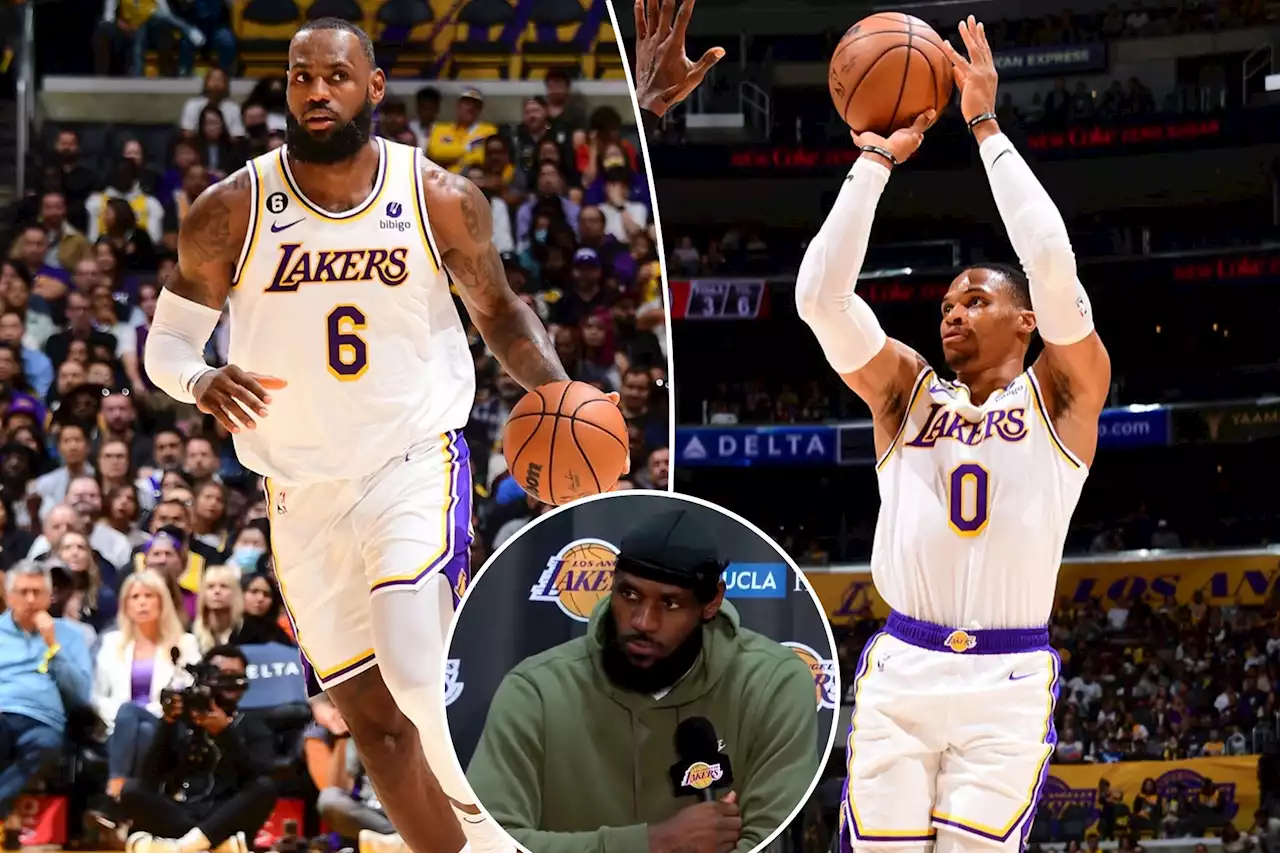 LeBron James has telling reaction to dubious Russell Westbrook shot that cost Lakers