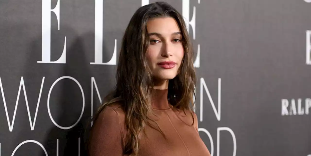 Hailey Bieber Stuns in a Lace, Lingerie-Inspired Babydoll Dress