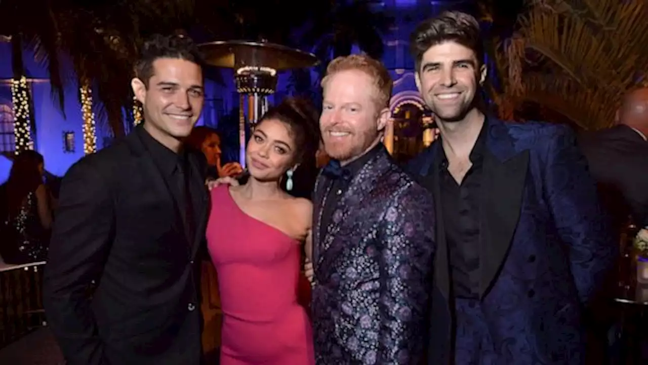 Sarah Hyland shares video of 'Modern Family' co-star Jesse Tyler Ferguson officiating her wedding