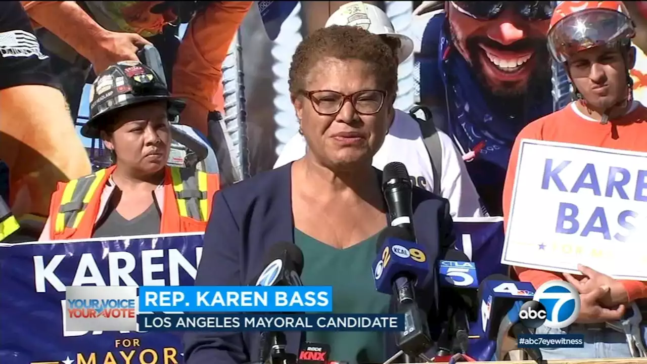 LA mayor's race: Rep. Bass accuses Caruso of conning voters over his plan to fix homelessness