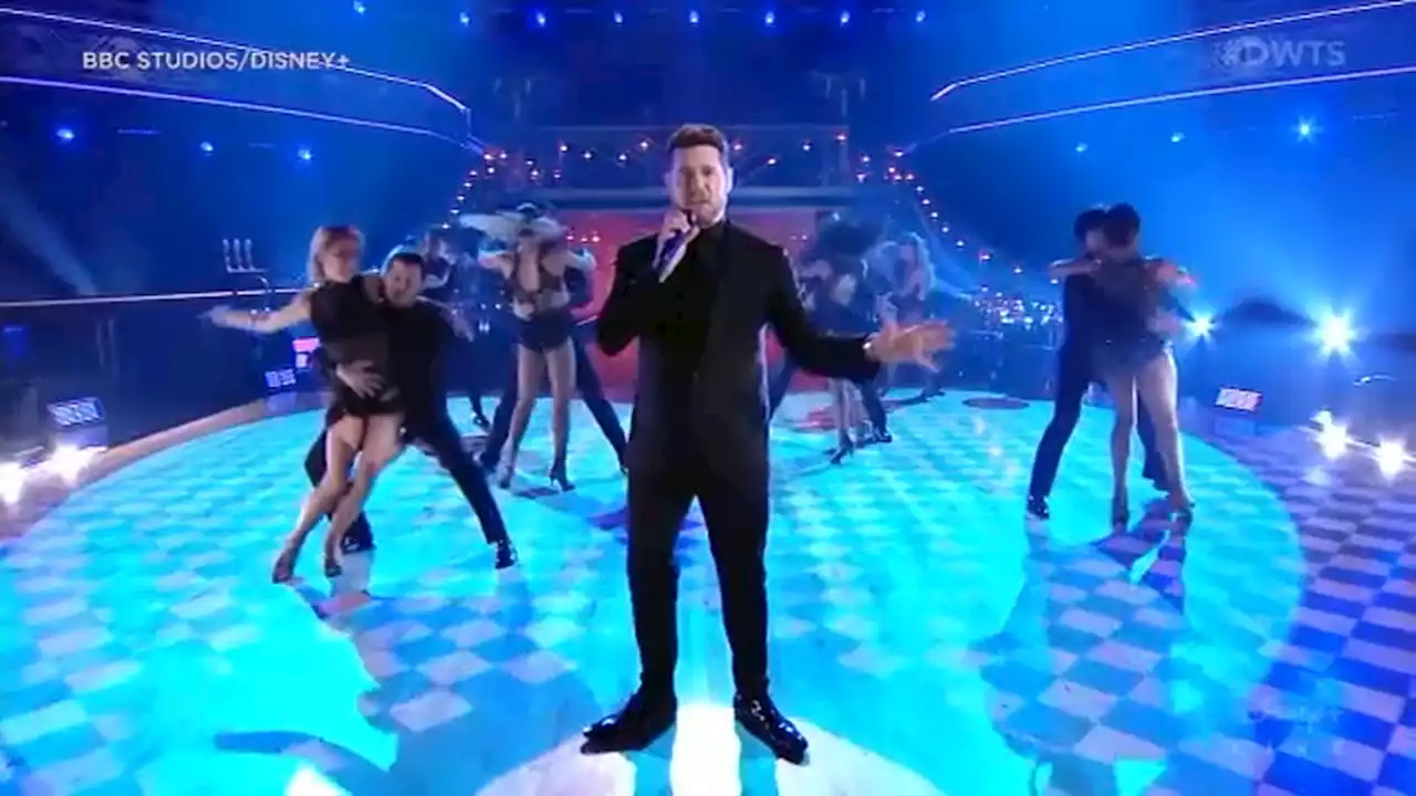 Guest judge Michael Bublé's music fills the ballroom on 'Dancing with the Stars'