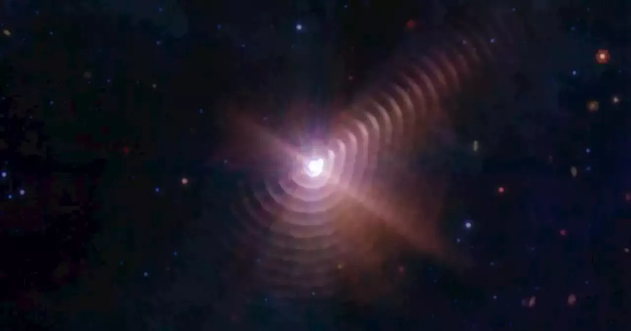 Una Huella Dactilar En El Espacio Esta Imagen De Dos Estrellas