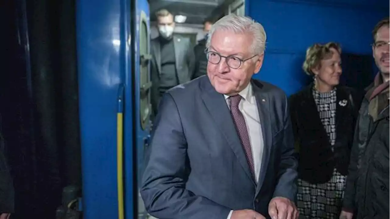 Ukraine-Krieg: Steinmeier in Kiew: „Ich schaue voller Bewunderung auf die Menschen in der Ukraine“