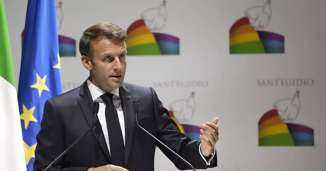 L'immensa difficoltà della pace spiegata da Macron alla Comunità di Sant'Egidio