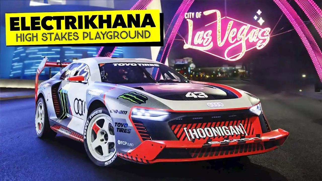 Gymkhana Goes Electric With Audi Hoonitron In Las Vegas, Becomes Electrikhana