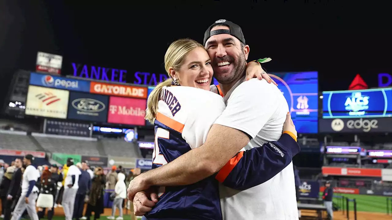 Kate Upton wears hard-to-find Houston Astros jacket (again)