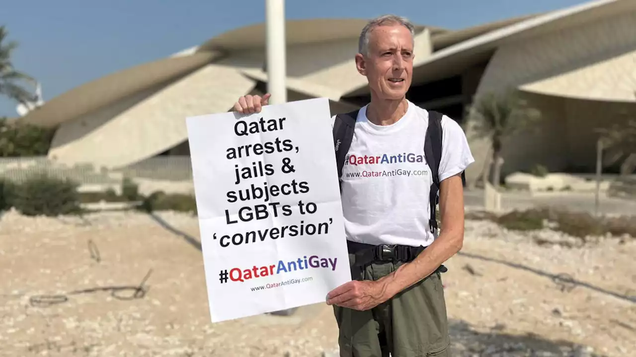 Activist Peter Tatchell arrested in Qatar for protest against 'homophobic, sexist and racist' regime hosting World Cup