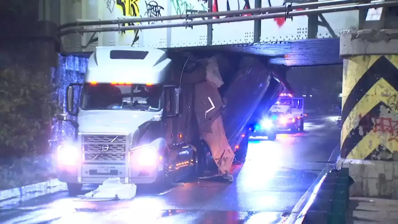 Storrowed: Truck Gets Stuck Under Overpass on Storrow Drive