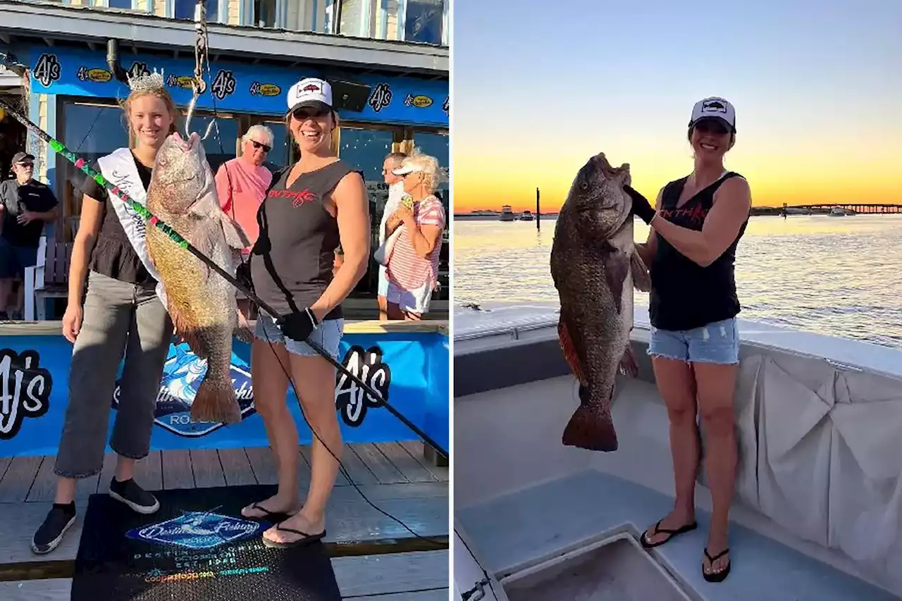 Florida woman, 8 months pregnant, polespears fish for potential world record catch