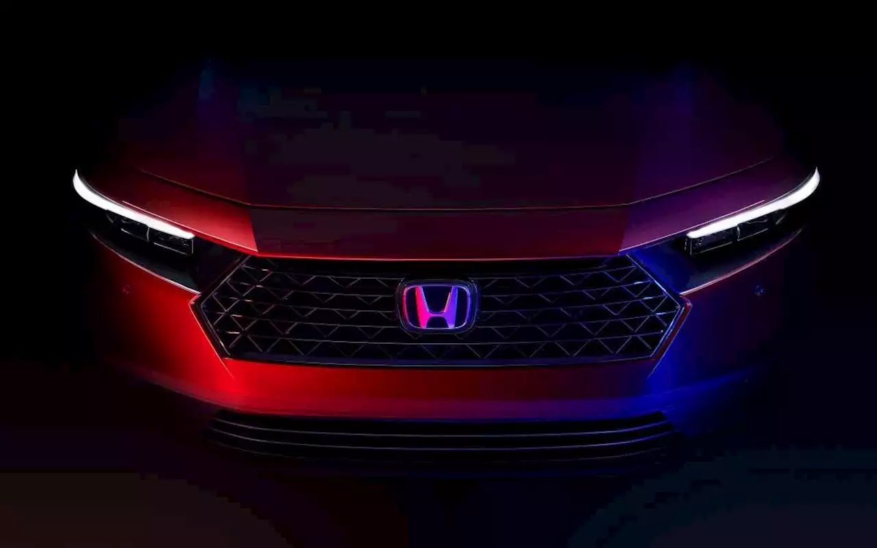 2023 Honda Accord teased - 11th-gen D-segment sedan debuts in November; new design; hybrid power - paultan.org