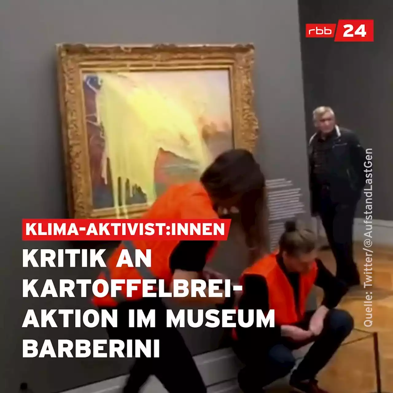 Museum Barberini nach Kartoffelbrei-Attacke bis Sonntag geschlossen