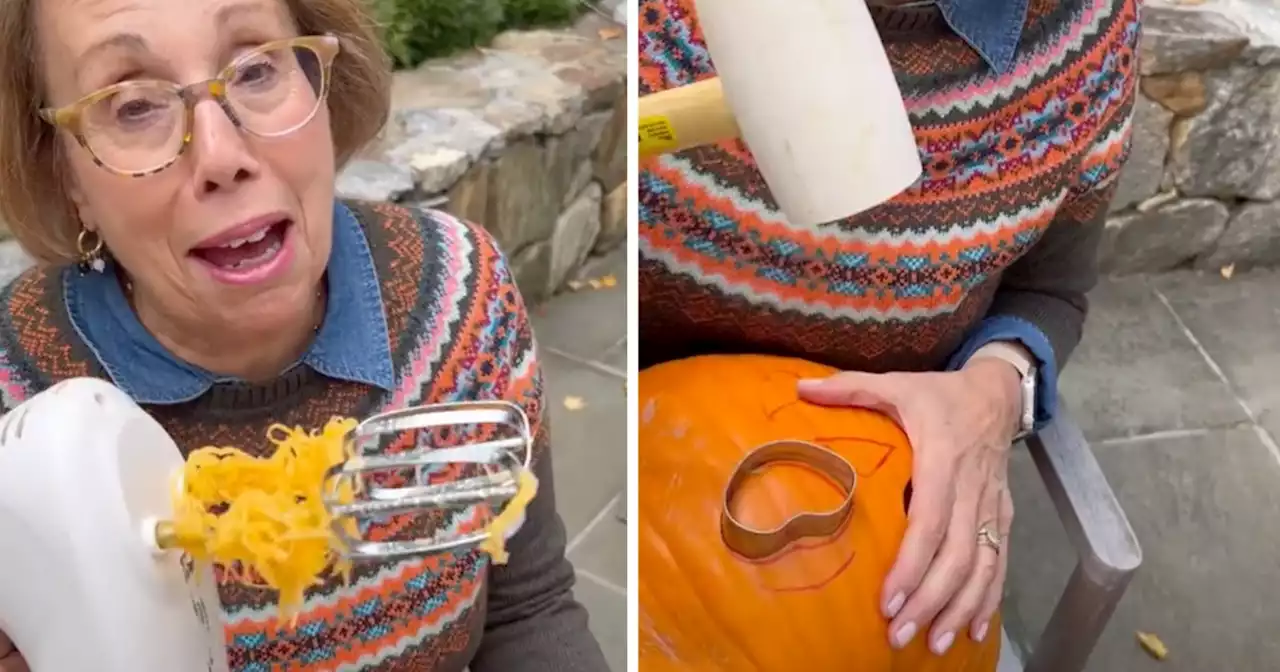 TikTok Grandma Babs Costello Shares Pumpkin Carving Tips