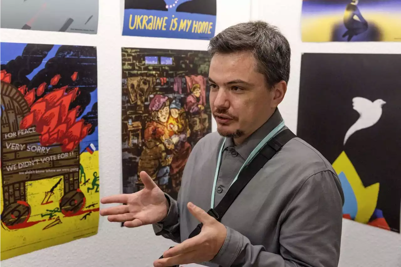 A 17-hour bus ride no barrier for Ukrainian artist at Frankfurt book fair