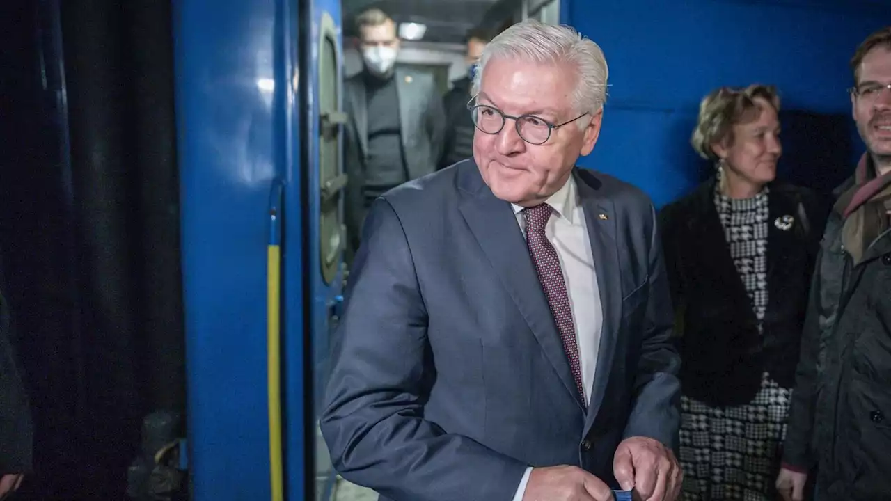 Bundespräsident Steinmeier zu Besuch in Ukraine eingetroffen