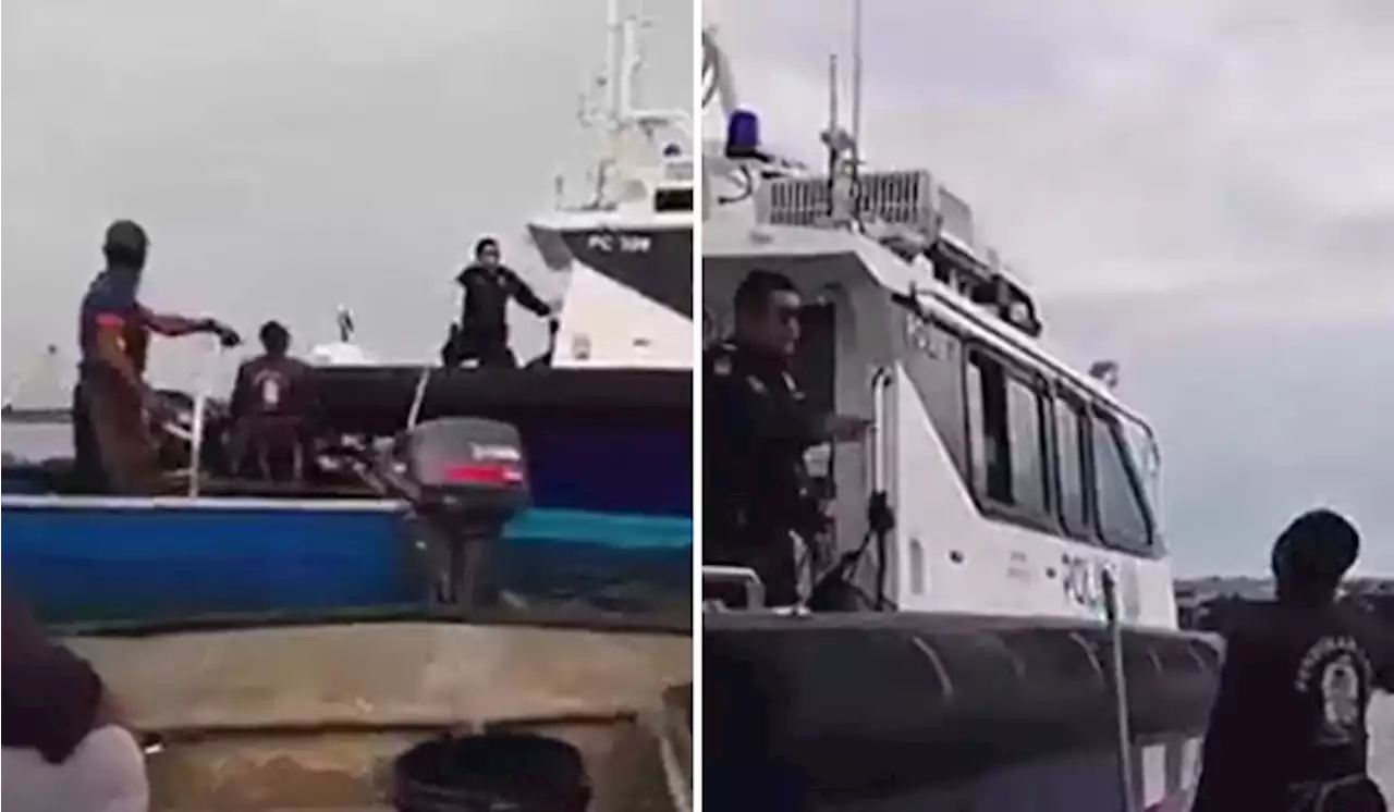 [Watch] Johor Fishermen Allegedly Chased Away By Singapore Coast Guard From Malaysian Waters | TRP