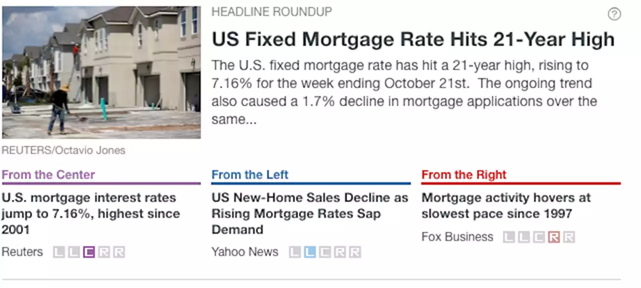 US Fixed Mortgage Rate Hits 21-Year High