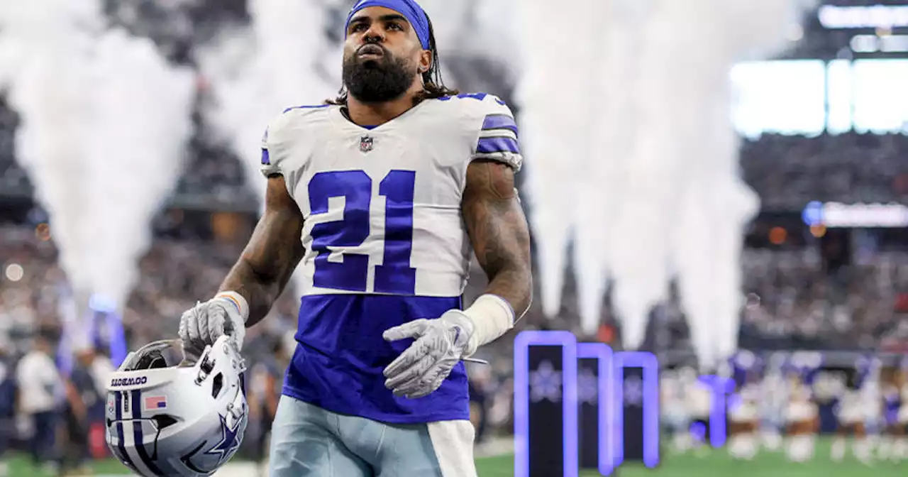 Cowboys RB Ezekiel Elliott nurses knee injury, didn't participate in Wednesday's practice