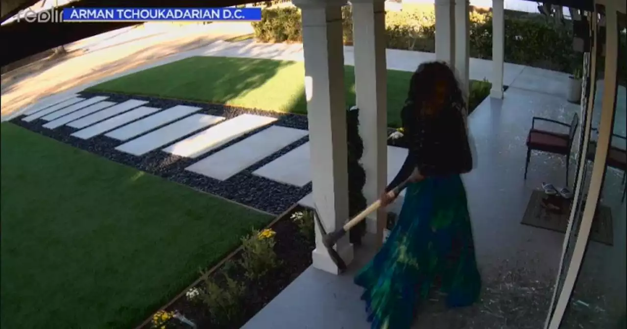 Woman smashes windows of Pasadena home with pickaxe, terrifying grandmother and baby