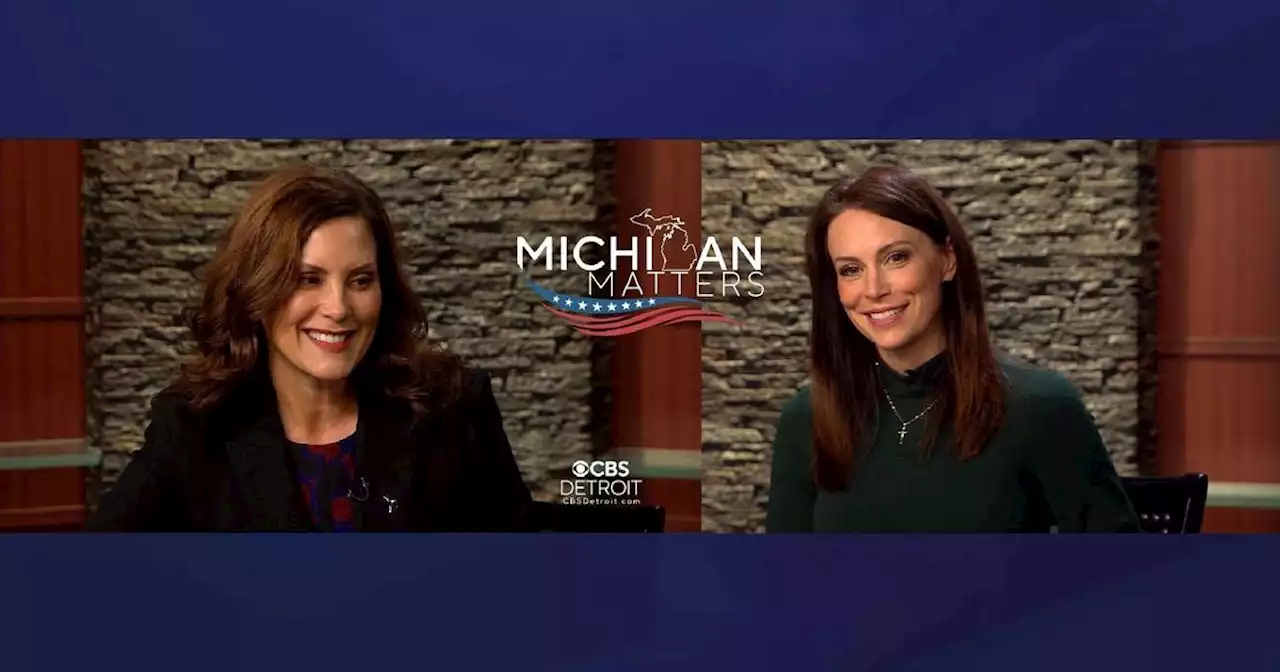 In Michigan governor's debate, Gov. Gretchen Whitmer accuses Tudor Dixon of 'stoking violence'