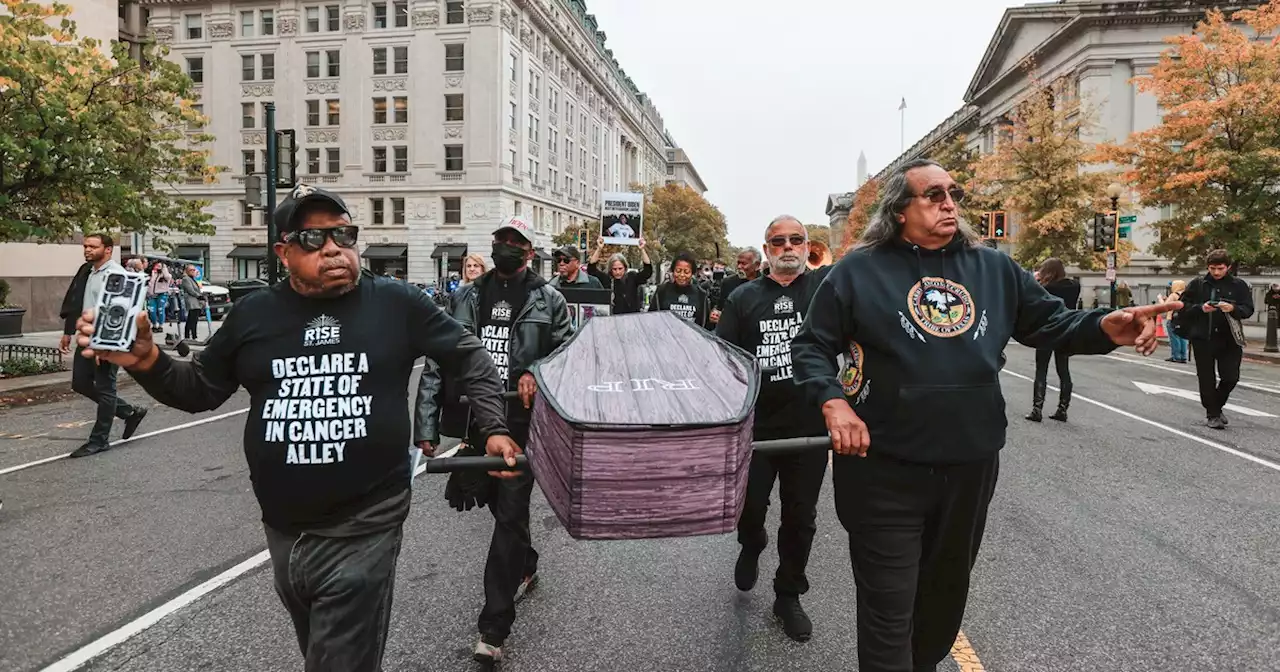 Cancer Alley Activists Hold DC Funeral March Asking Biden to Declare Climate Emergency