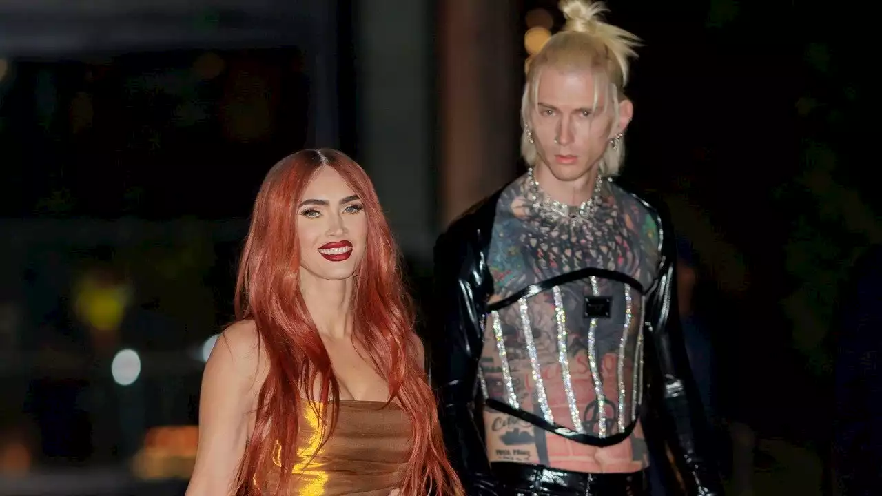 Machine Gun Kelly Rocks Corset at Time100 Next Gala With Megan Fox