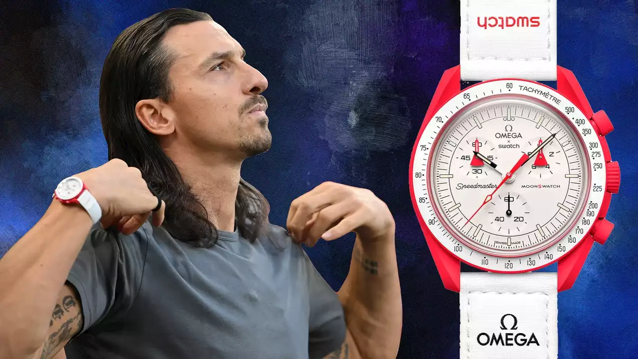 Zlatan Ibrahimovic n'a jamais porté une meilleure montre que la MoonSwatch Mission to Mars