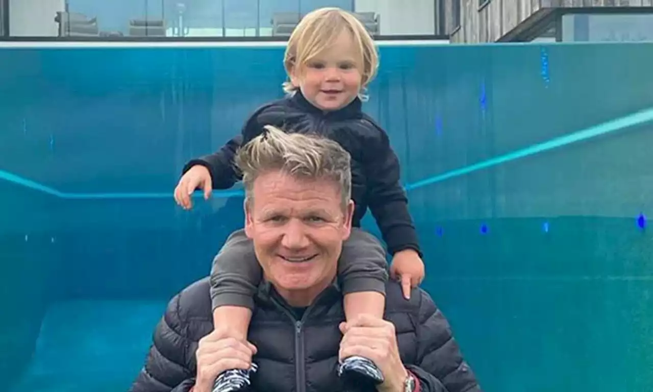 Gordon Ramsay's lookalike son Oscar poses adorably for sister Holly in rare photo