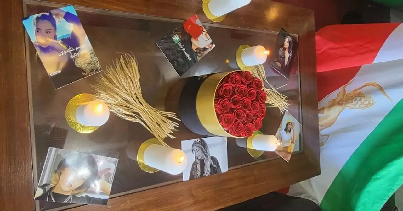 Persian cafe in L.A. keeps memorial honoring Iranian women killed in protests despite vandalism