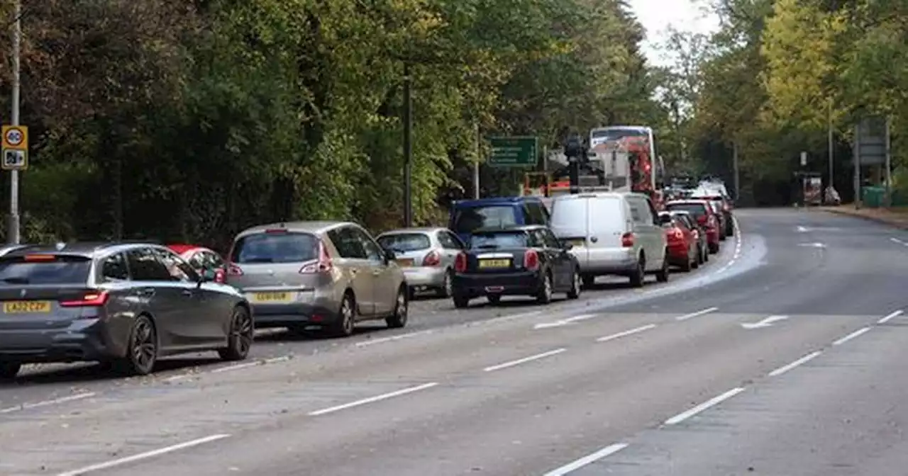 Derby Road lane blocked and delays reported after crash