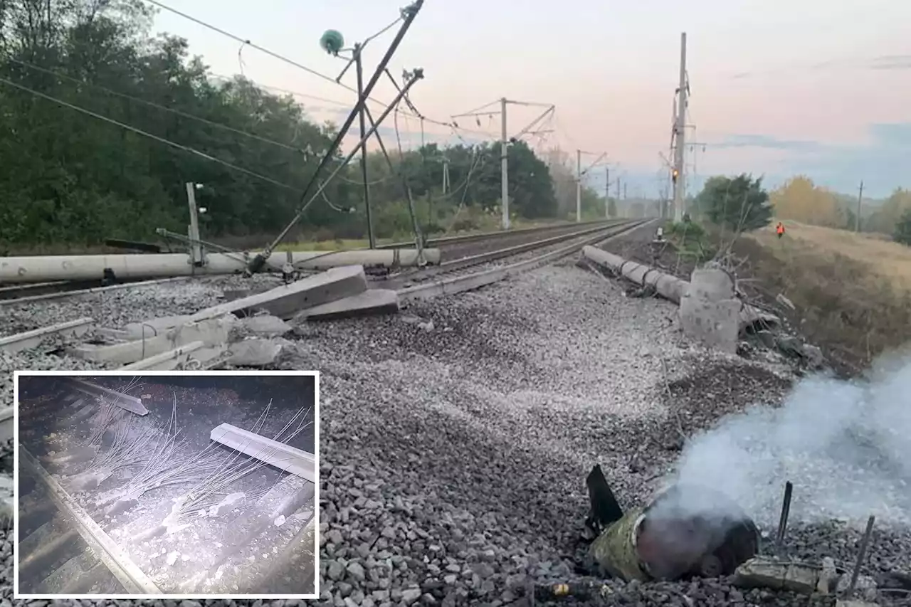 Russian anti-war vigilantes bomb key rail route to Belarus