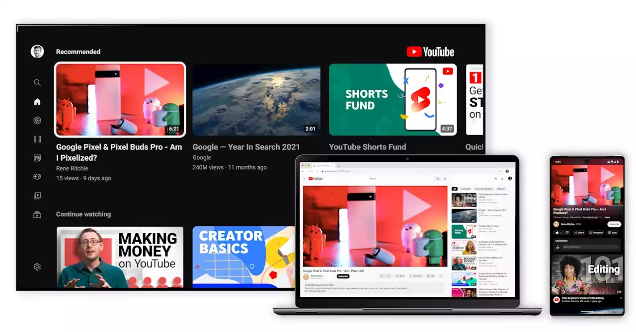 YouTube gets a new look inspired by those fancy backlit TVs - SoyaCincau