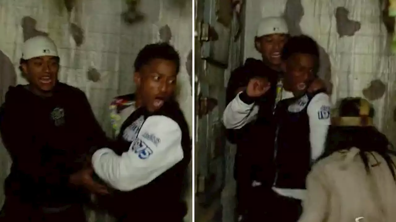 Ravens Rookies Hilariously Spooked Going Through Haunted House