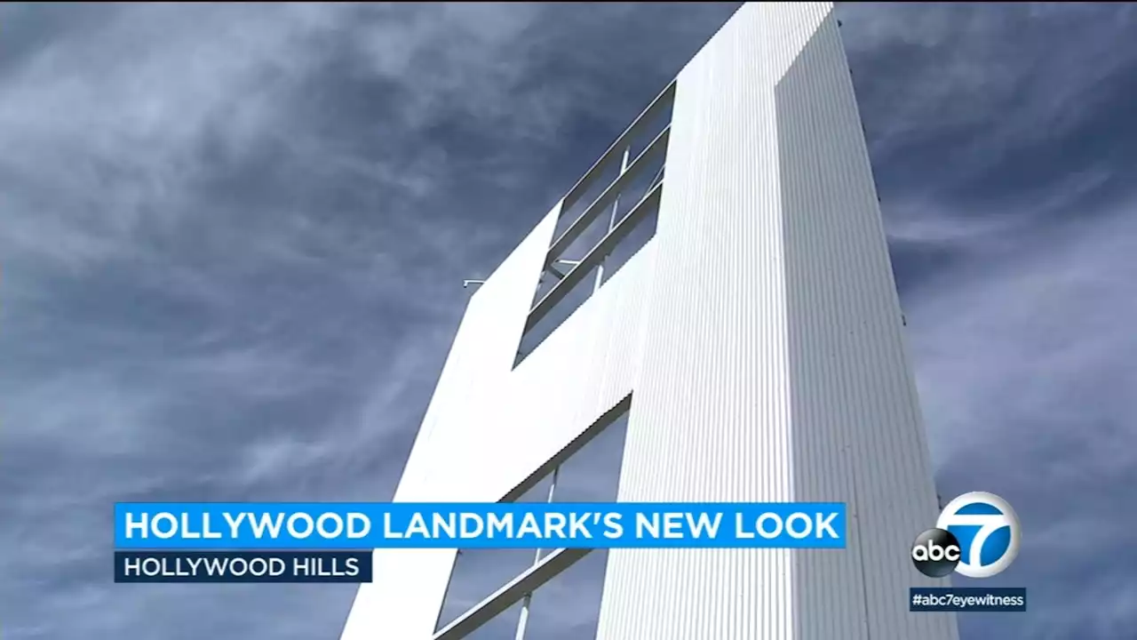 Iconic Hollywood sign's makeover officially complete